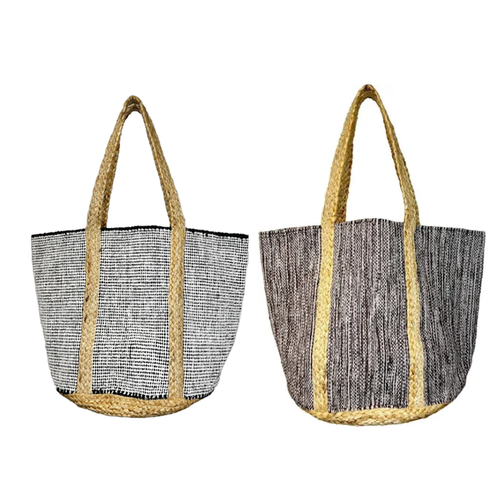 Isla Cotton and Jute Tote