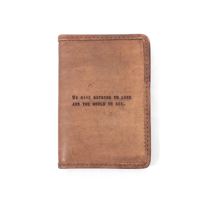 We Have Nothing to Lose Leather Passport Cover