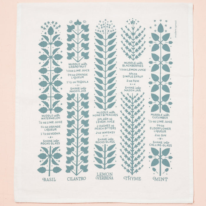 Boozy Botanicals Tea Towel