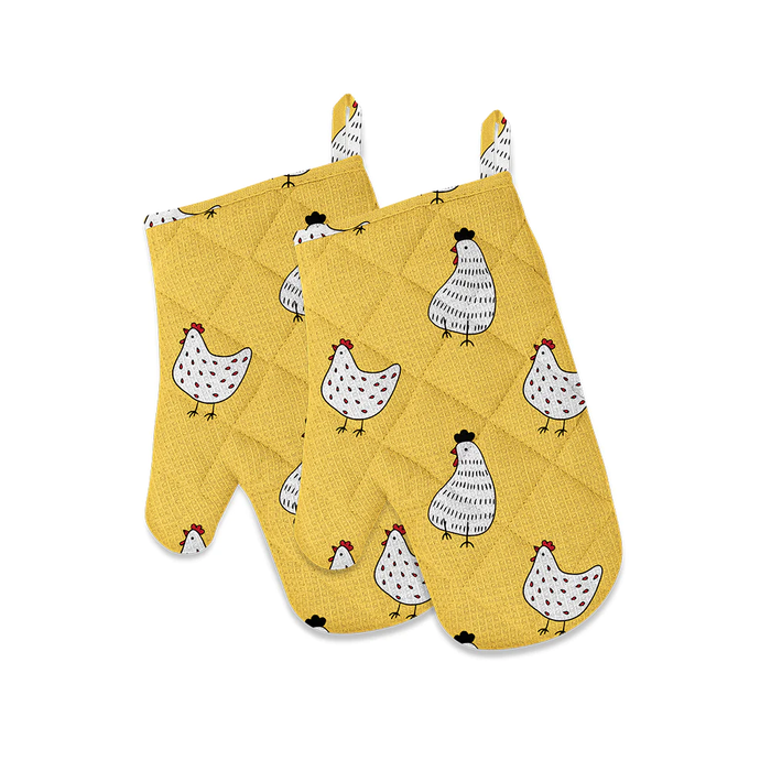 Chicken Coop Oven Mitts