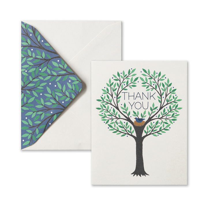 Thank You Nested Tree Boxed Blank Note Cards