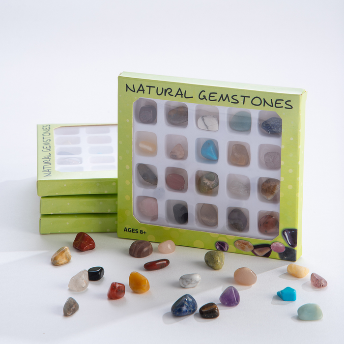 Natural Gemstone Collection Box