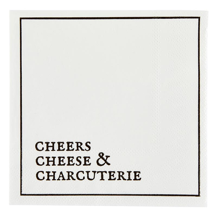 Cocktail Napkin - Cheers, Cheese and Charcuterie