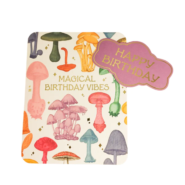 Magical Birthday Vibes Deluxe Greeting Card