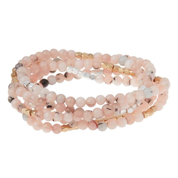 Stone Wrap: Morganite/Black Tourmaline - Stones of Divine Love & Protection