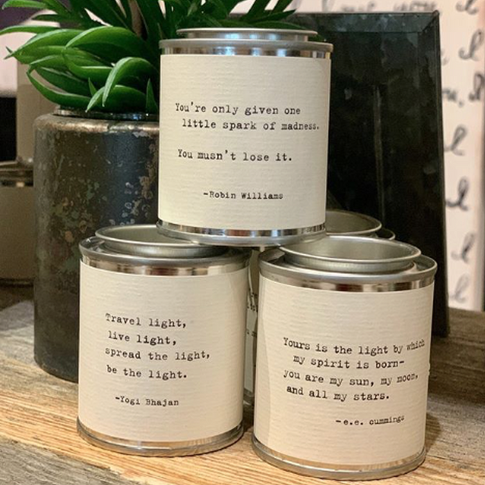 Travel Candle with Quote