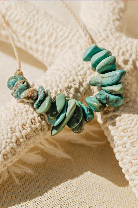 Turquoise Seed Necklace for Friendship