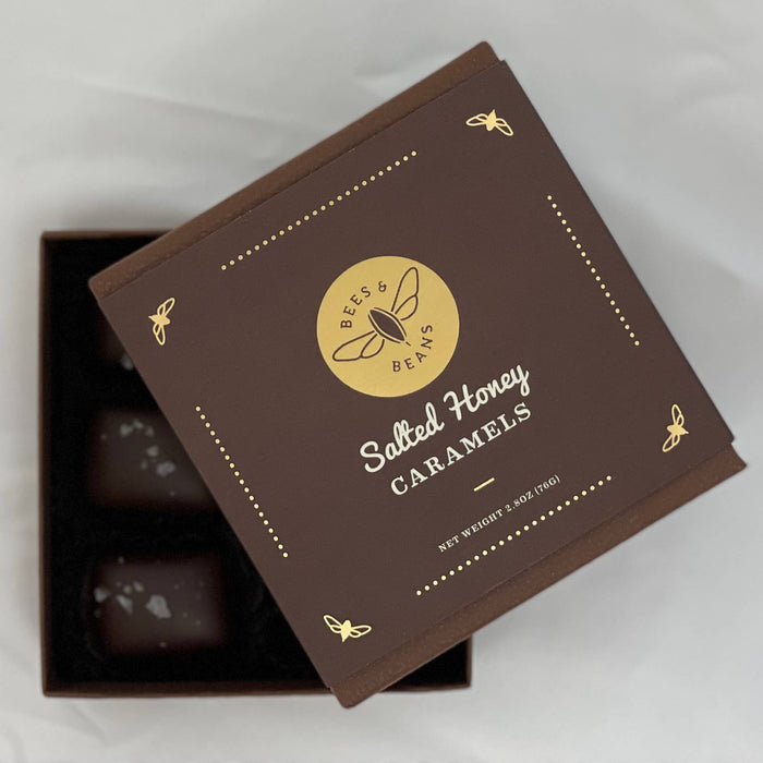 Dark Chocolate Salted Honey Caramels