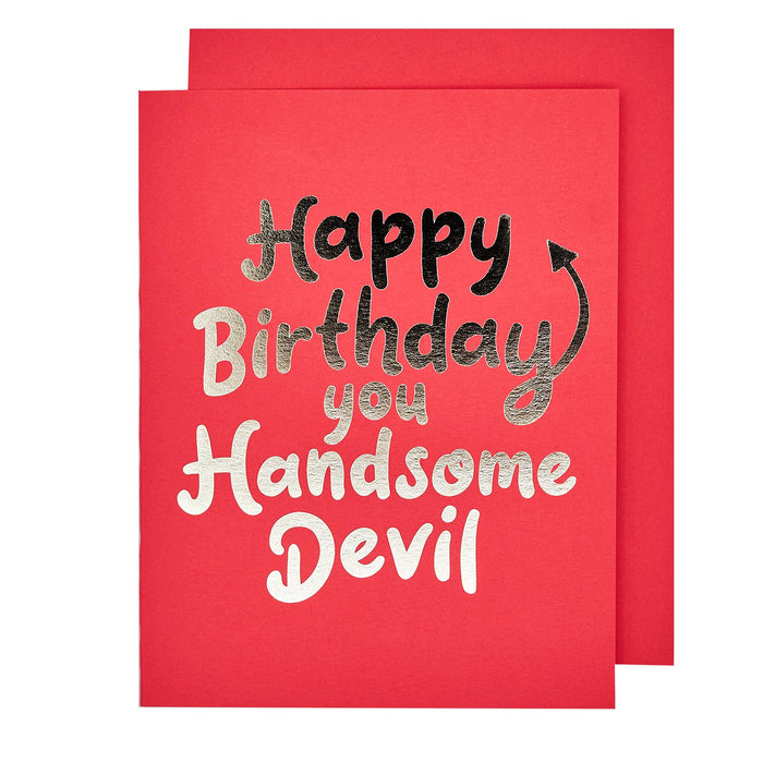 Handsome Devil Birthday Card