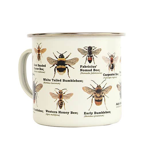 Bee Enamel Mug