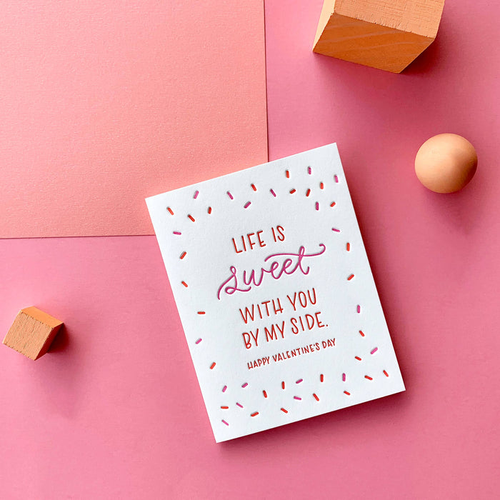 Life is Sweet Valentine card