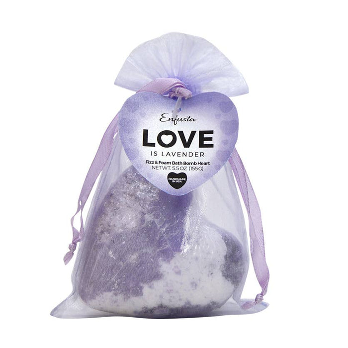 Love Is Lavender Heart Bath Bomb