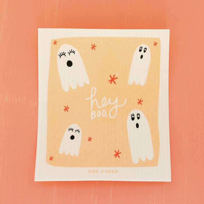 Ghost Swedish Dishcloth | Halloween Kitchen Decor