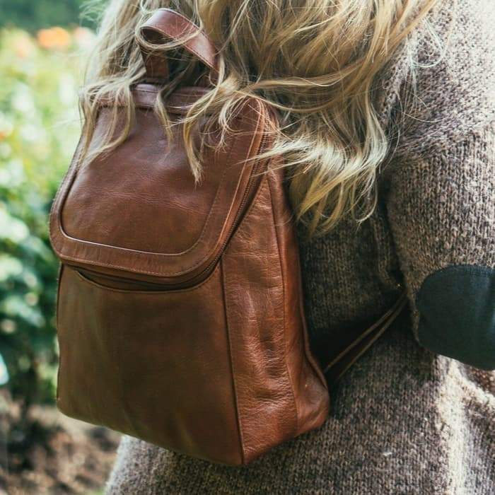 Addie Leather Backpack