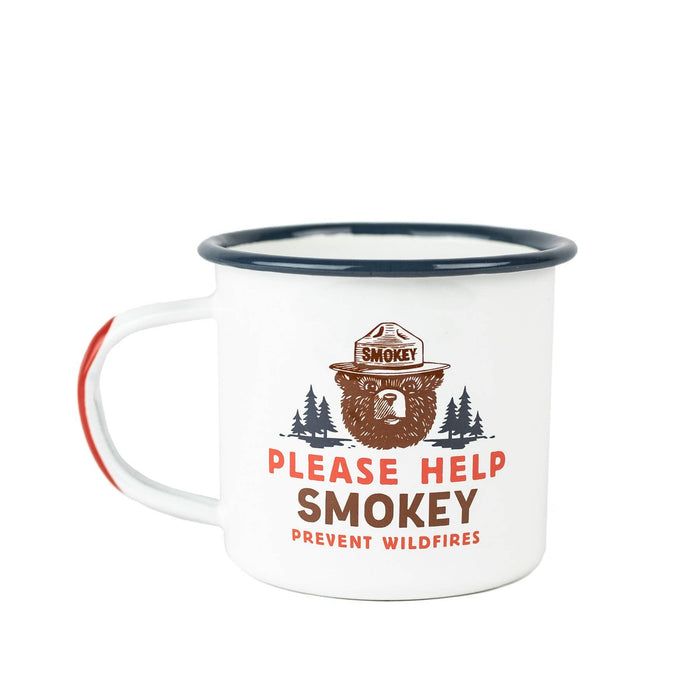 Please Help Smokey Enamelware Mug