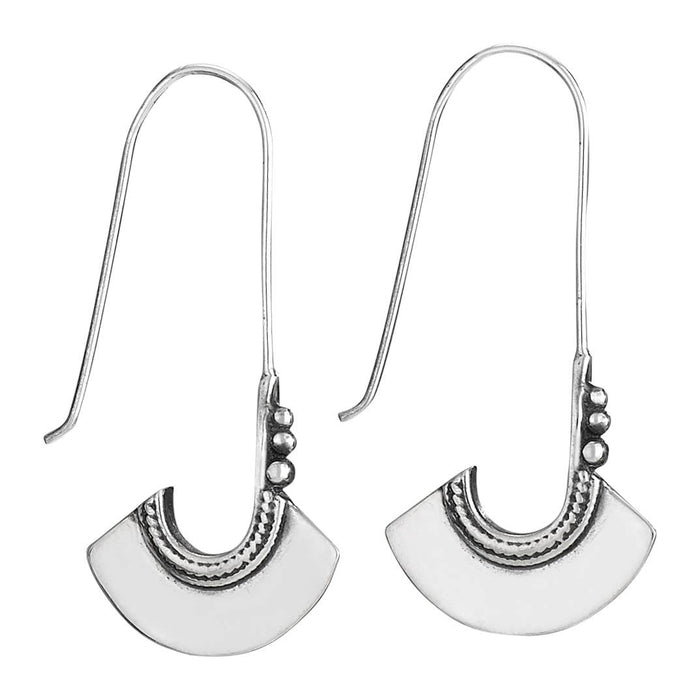 Sterling Silver Angled Earrings