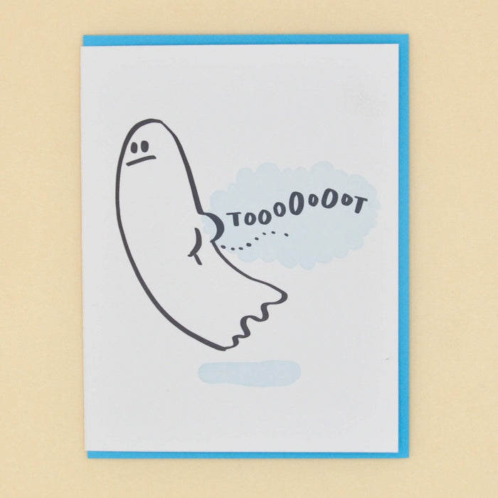Tootin' Ghost Card