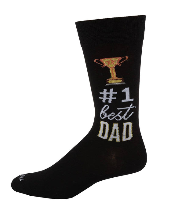MeMoi #1 Dad Mens Bamboo Crew Sock