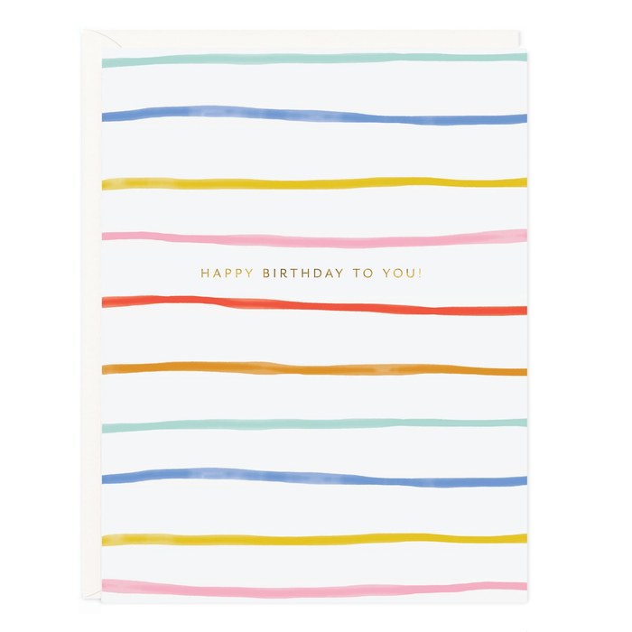 Birthday Stripes Card