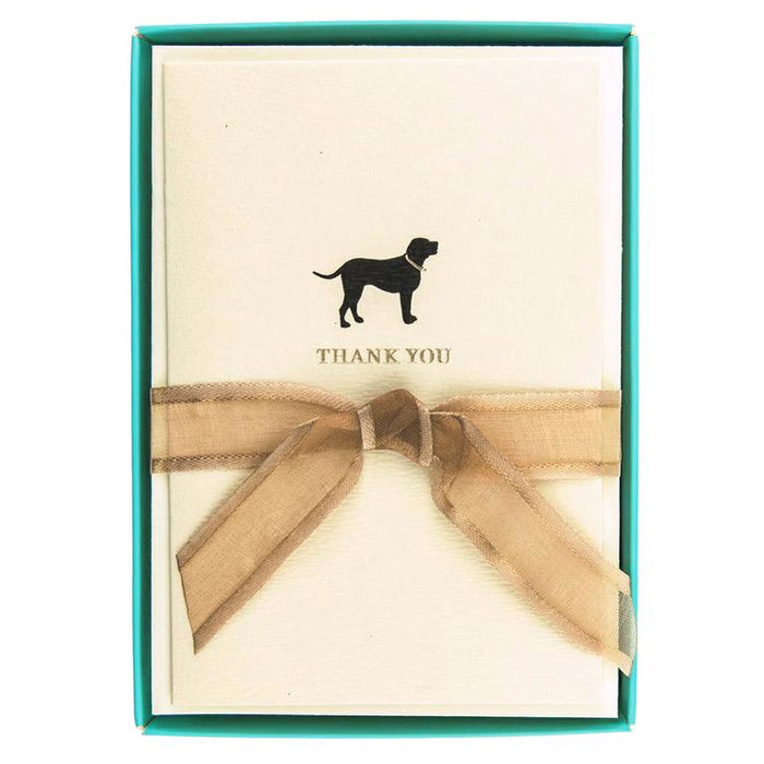 Black Lab Thank you Card Set of 10