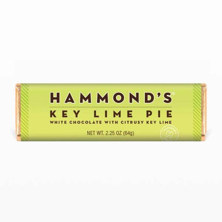 key lime pie chocolate bar with lime green wrapping