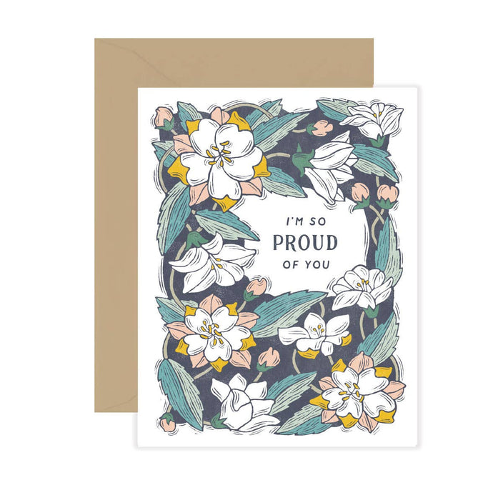 I'm So Proud of You Card - Bellflower Plastic Free Card