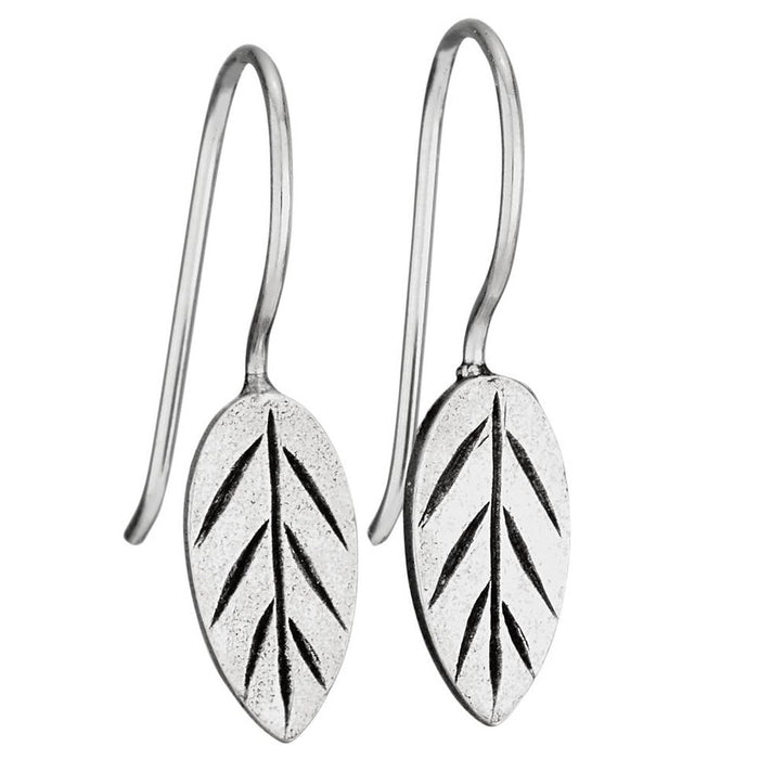 Picasso's Leaf Sterling Silver Earrings