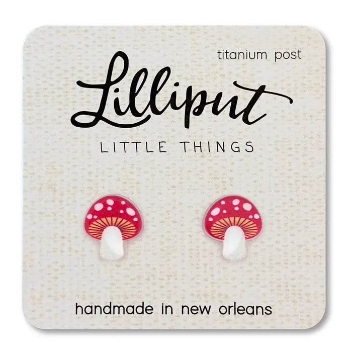 Mushroom Stud Earrings