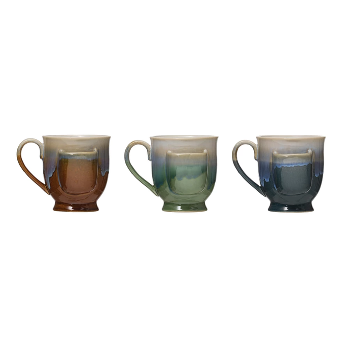 Stoneware Mug w/Tea Bag Holder