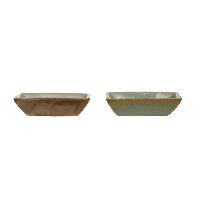 Reactive Glaze Stoneware Dish