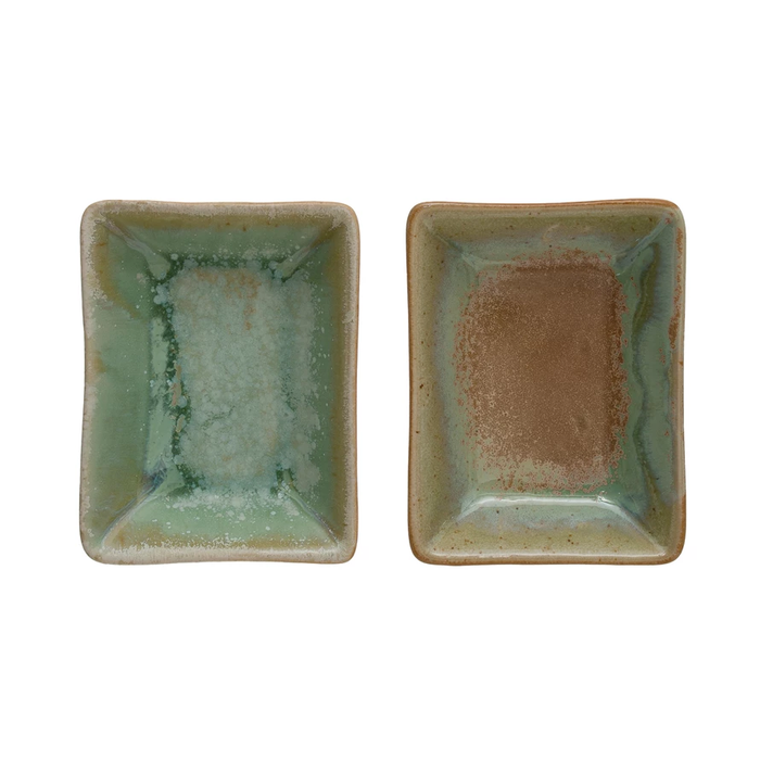 Reactive Glaze Stoneware Dish