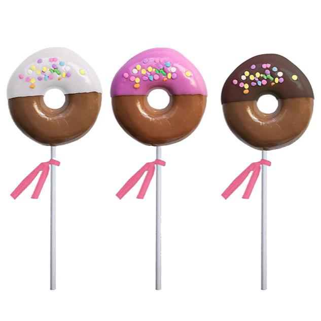 Dipped Confetti Doughnut Lollipop