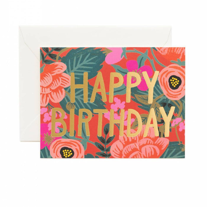 Poppy  Birthday Card