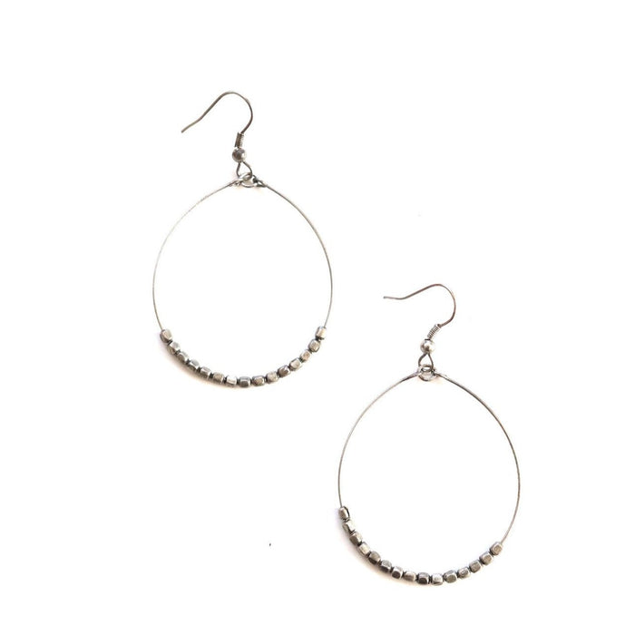 Beaded Hoop Earring