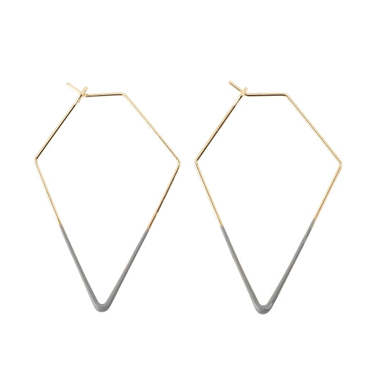 Dipped Triangle Earrings