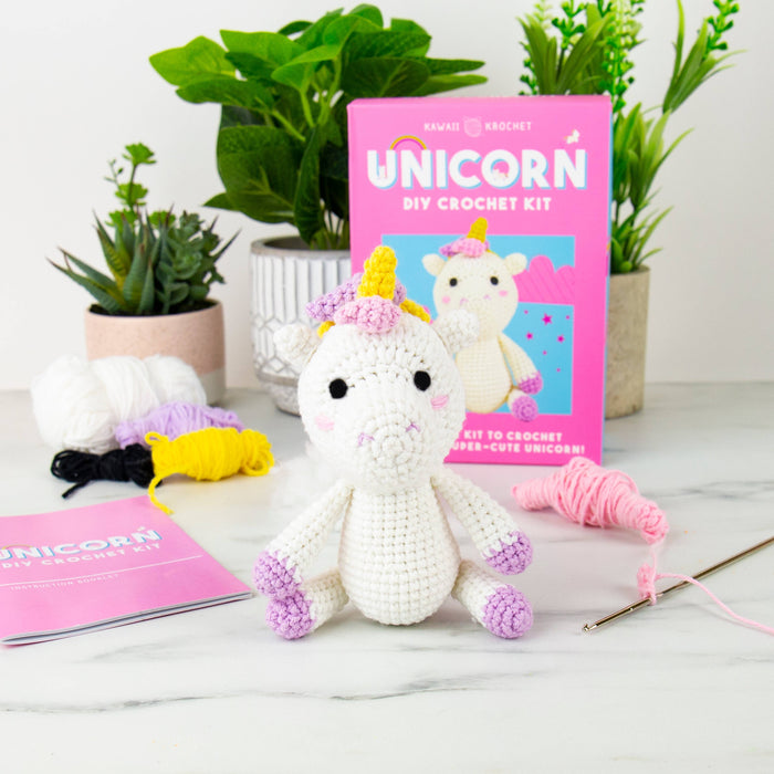 Cute Unicorn DIY Kawaii Crochet Kit