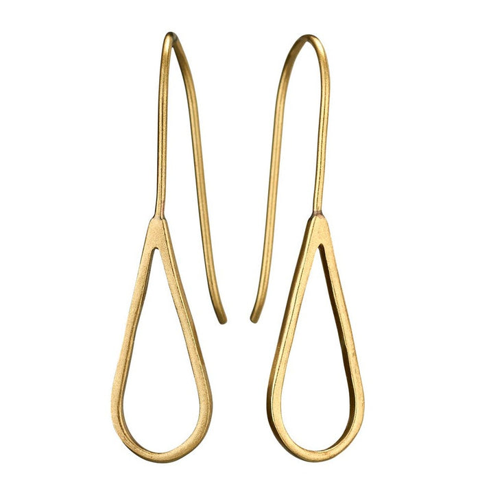 Your Day in the Sun Brass Loop Earrings