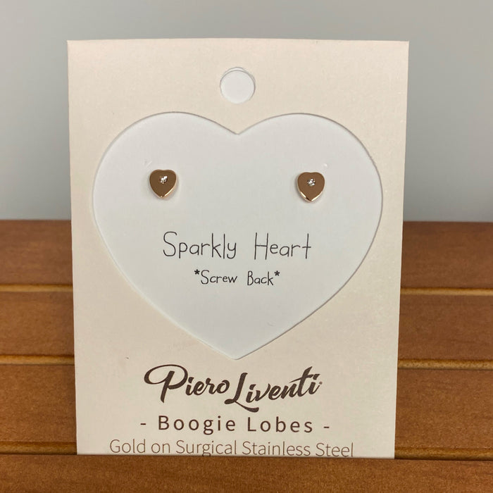 Sparkly Heart Earrings