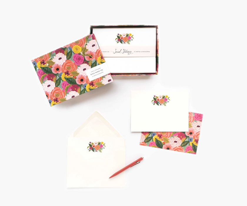 Juliet Rose Social Stationery Set