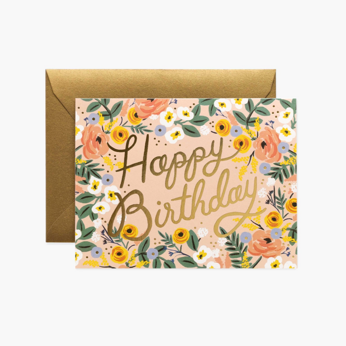 Rose Birthday Card