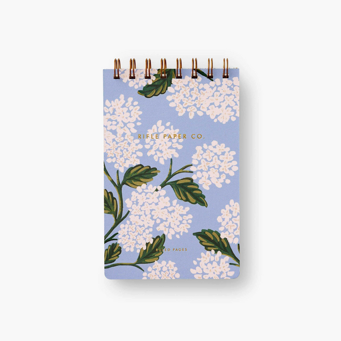 Hydrangea Pocket Top Spiral Notebook