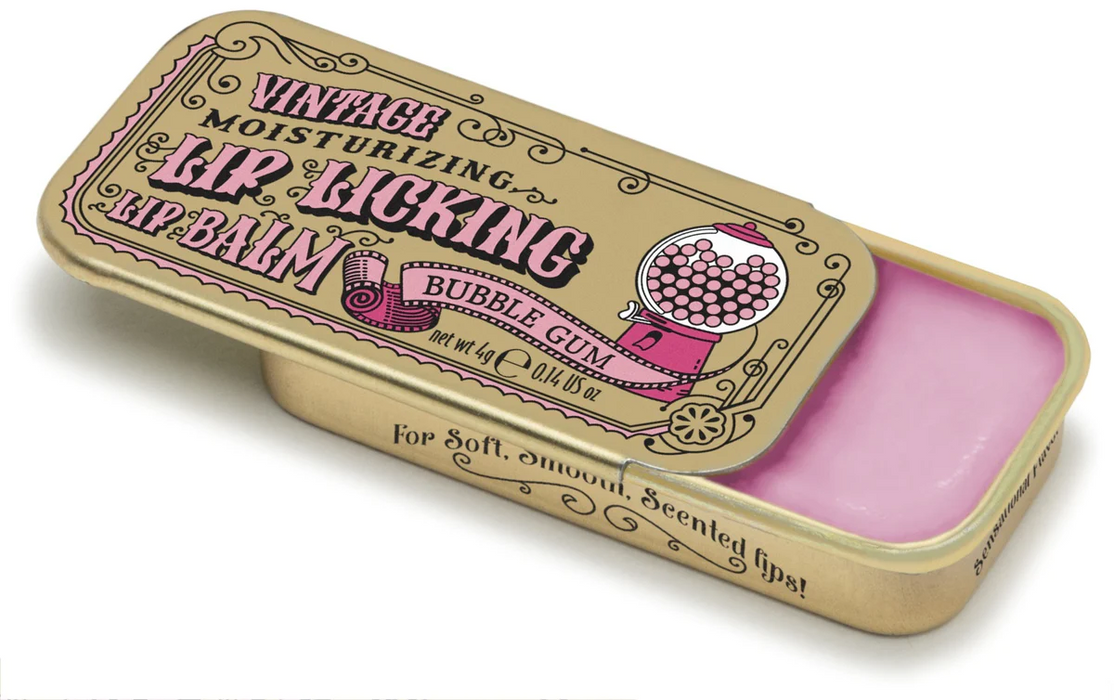 Vintage Slider Tin Lip Licking Lip Balm