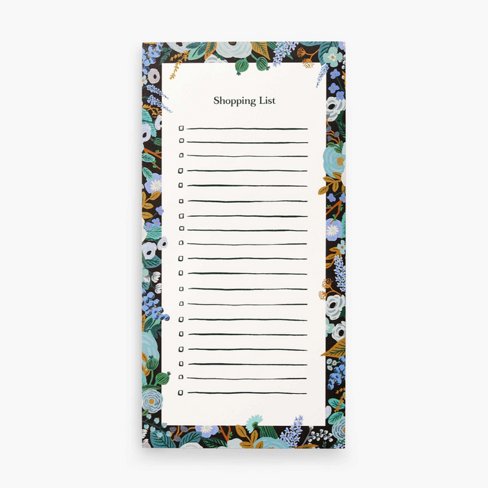 Blue Garden Party Shopping List