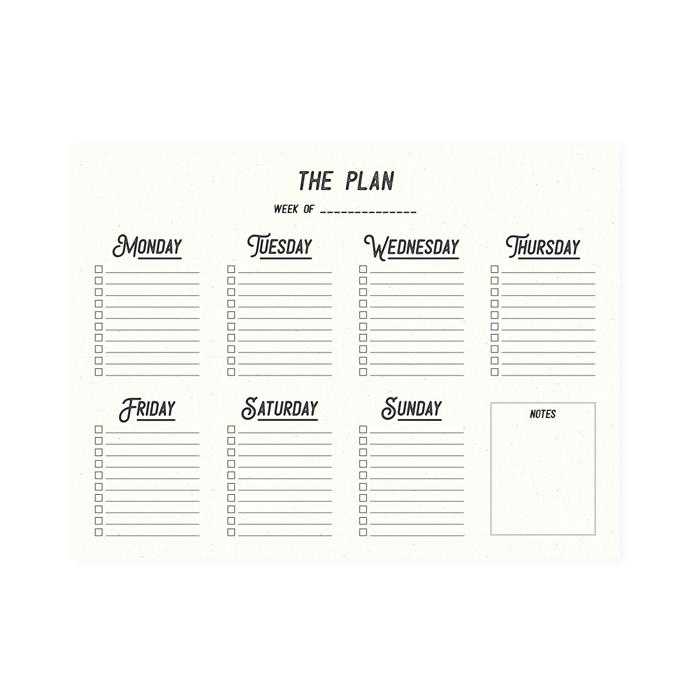 Weekly Planner Notepad
