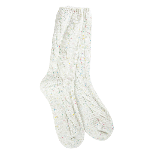 Ragg Cable Crew Vanilla Confetti Socks