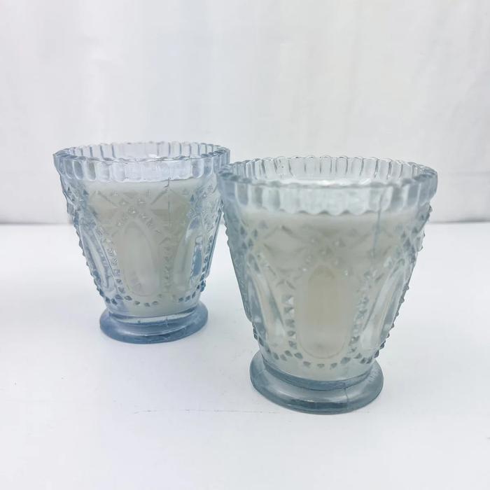 Lavender Vanilla Tried & True Pressed Glass Candle