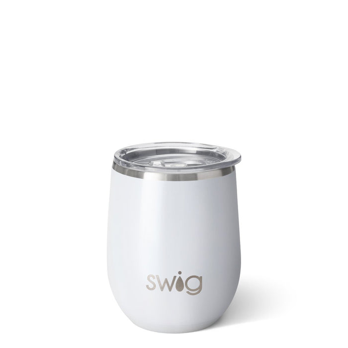 Diamond White Stemless Wine Cup 12 oz.