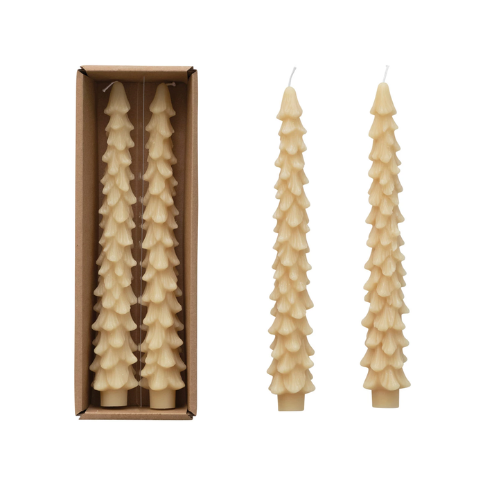 Unscented Tree Shaped Taper Candle